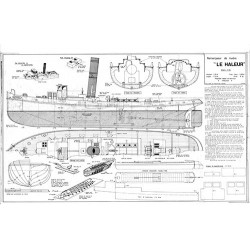 Plan du bateau Le Haleur