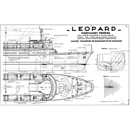 Plan du bateau Léopard