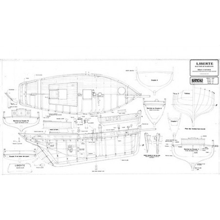 Plan du bateau Liberté Bautier de Barfleur