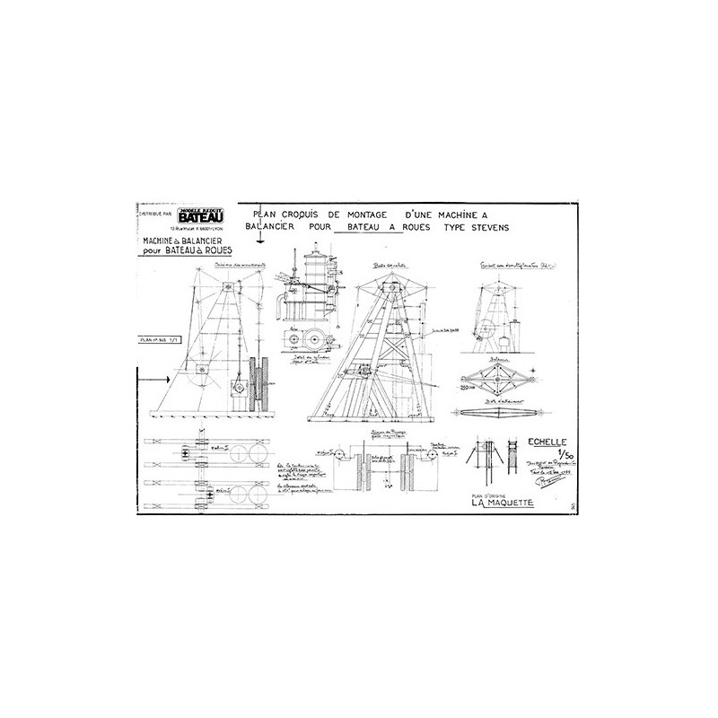 Plan du bateau Machine à Balancier