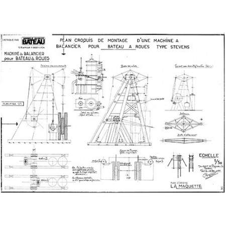 Plan du bateau Machine à Balancier