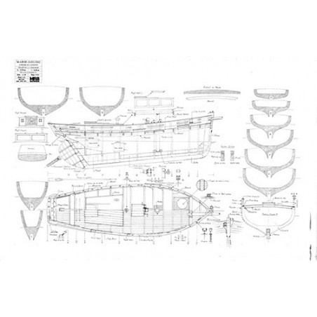 Plan du bateau Marie-Louise