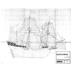 Plan du bateau Mayflower