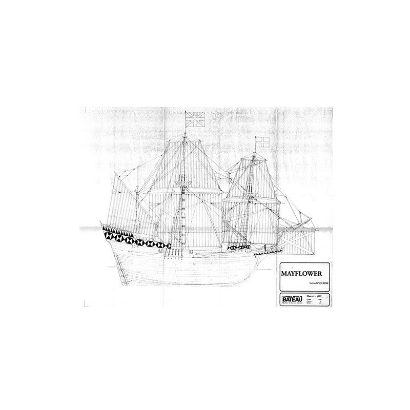Plan du bateau Mayflower
