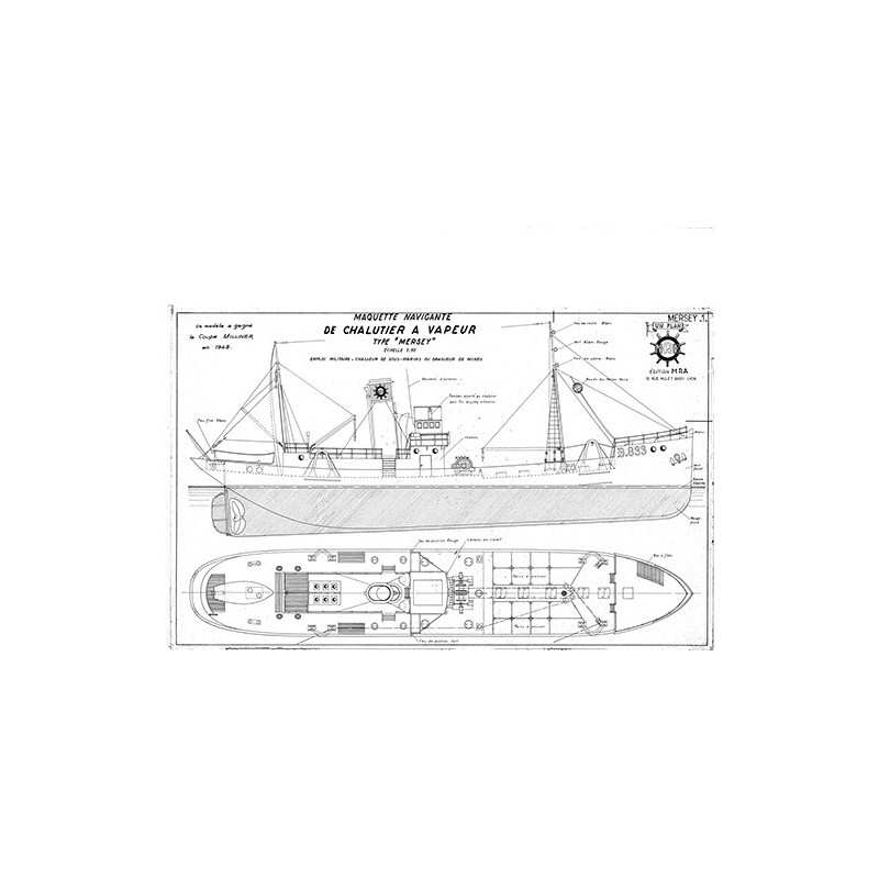 Plan du bateau Mersey