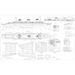 Plan du bateau Normandie 1935
