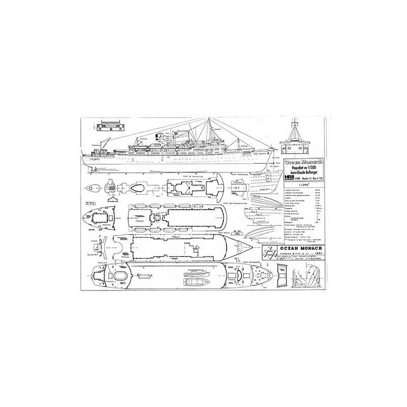 Plan du bateau Ocean Monarch