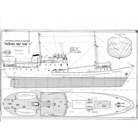 Plan du bateau Oiseau des Iles II