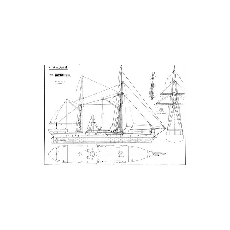Plan du bateau Oriflamme