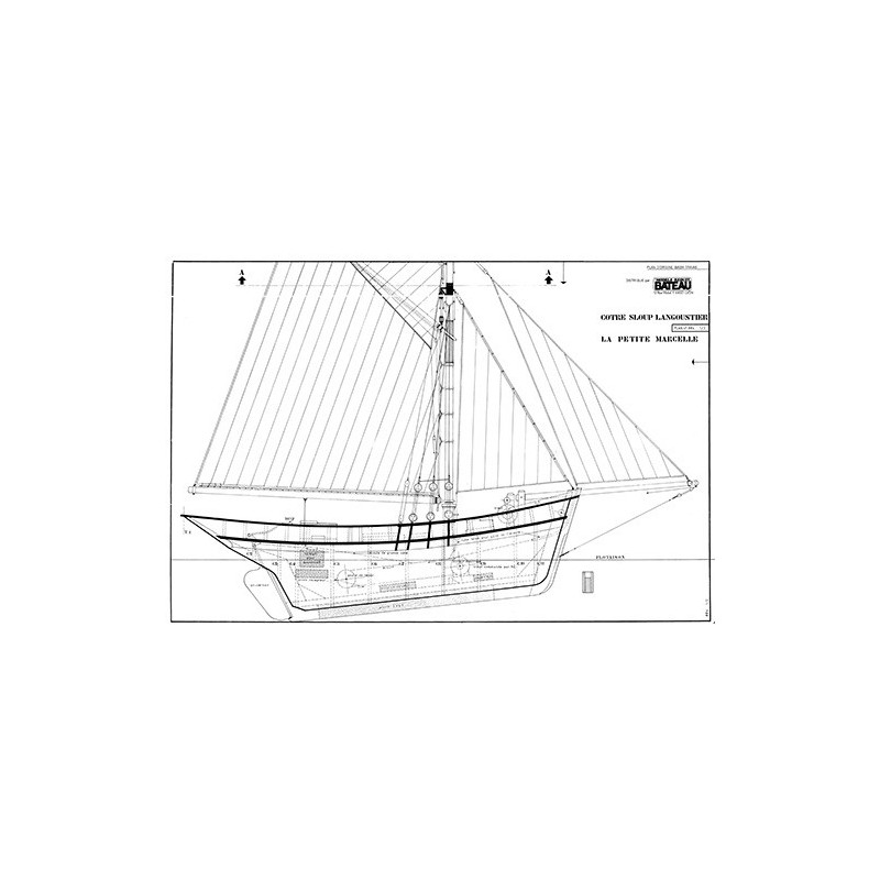 Plan du bateau Petite Marcelle
