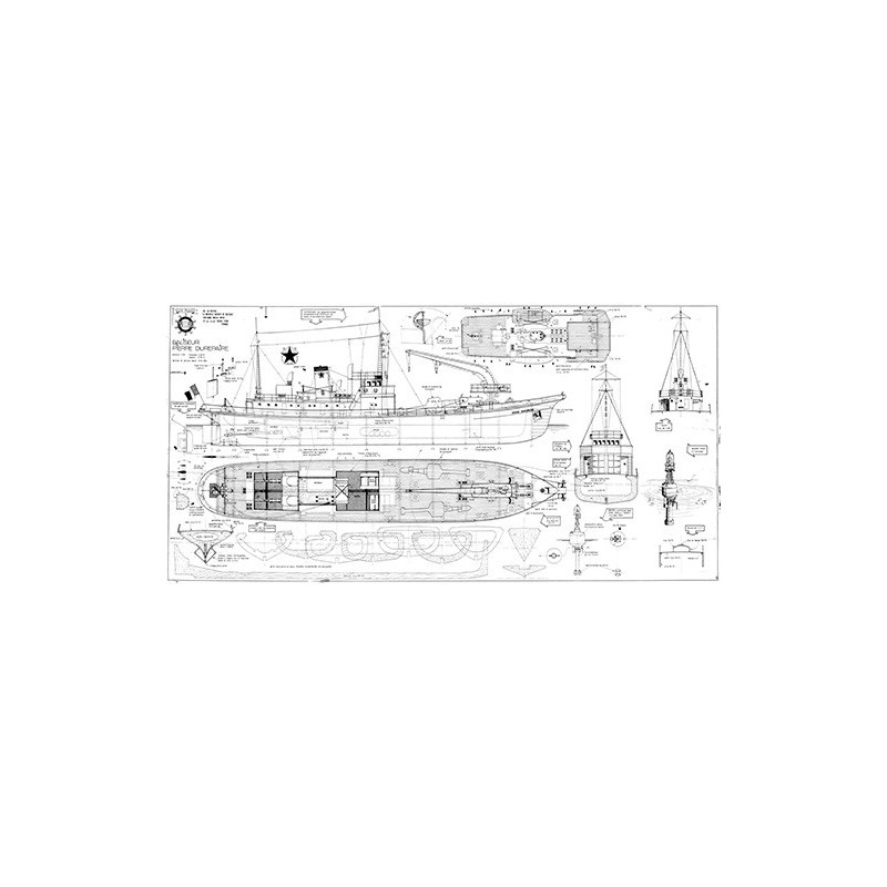 Plan du bateau Pierre Durepaire