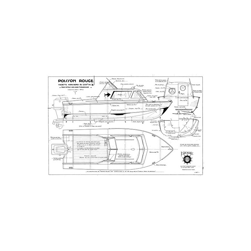 Plan du bateau Poisson Rouge