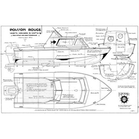 Plan du bateau Poisson Rouge