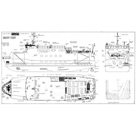 Plan du bateau Saint Tudy