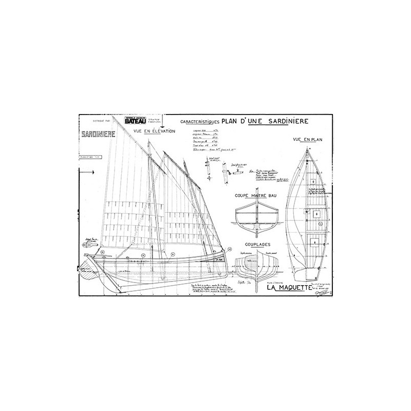 Plan du bateau Sardinière