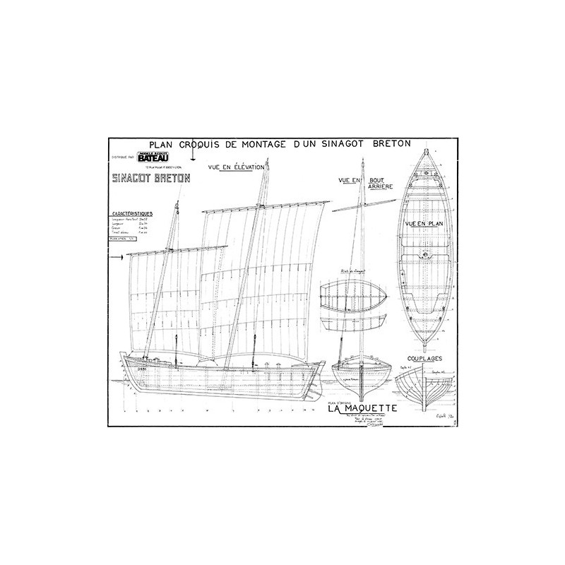 Plan du bateau Sinagot