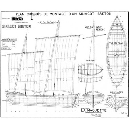 Plan du bateau Sinagot
