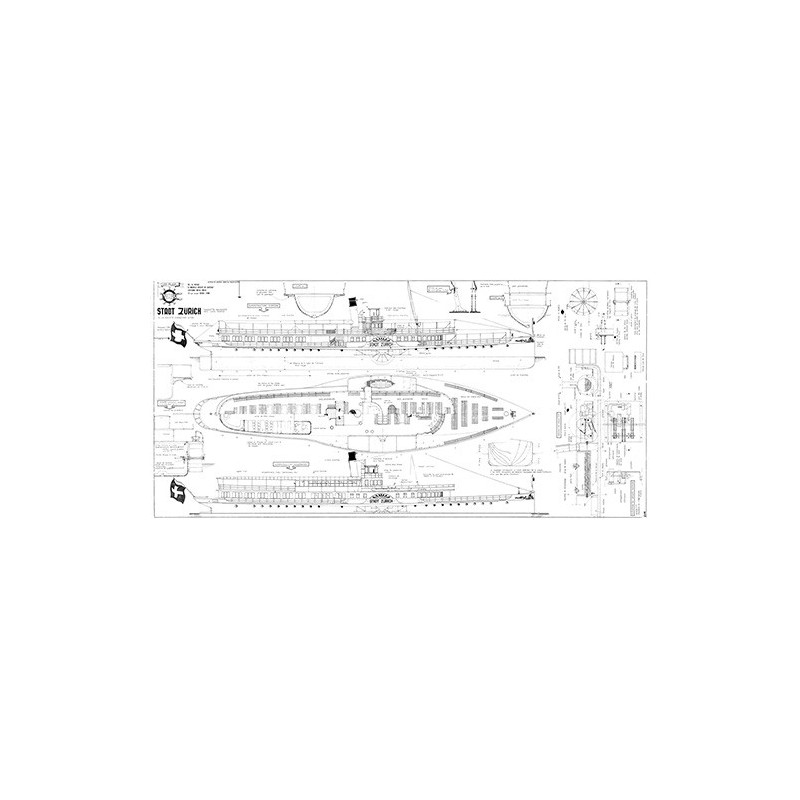 Plan du bateau Stadt Zurich