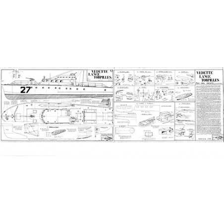 Plan du bateau Vedette lance-torpille