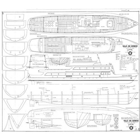 Plan du bateau Ville de Genève