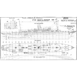 Plan du bateau Yacht à moteur