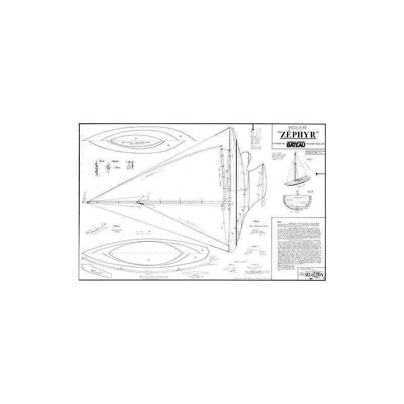 Plan du bateau Zéphir