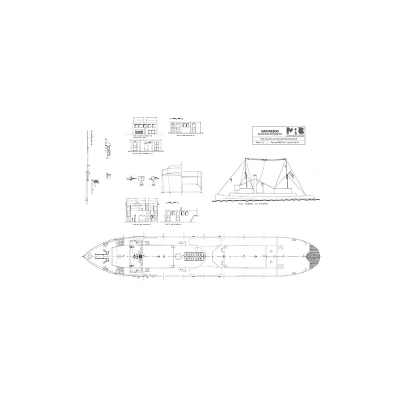 Plan du bateau San Pablo