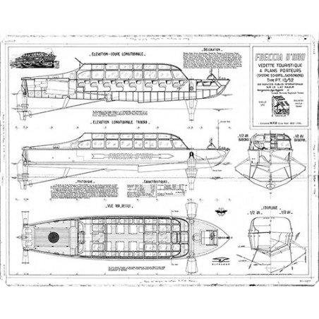 Plan du bateau Fraccia d'Oro
