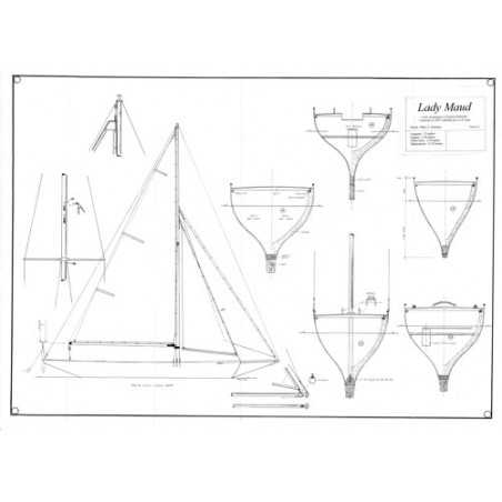 Plan du bateau Lady Maud.