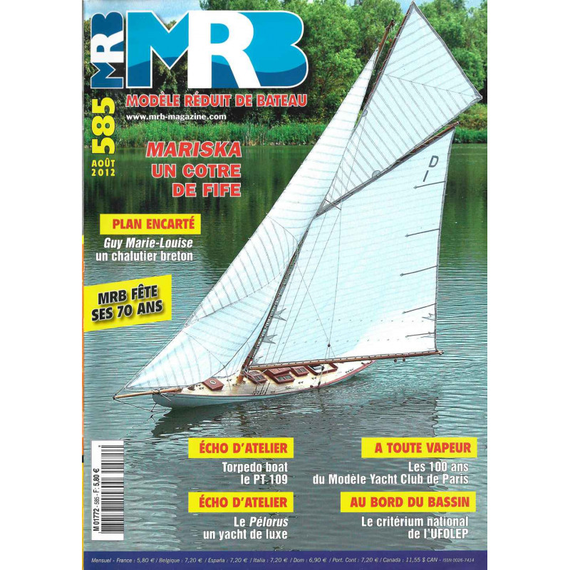 Couverture Modèle Réduit Bateaux 585