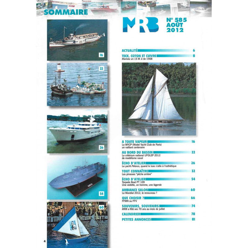 Sommaire Modèle Réduit Bateaux 585
