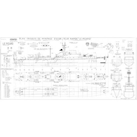 Plan du bateau Le Picard