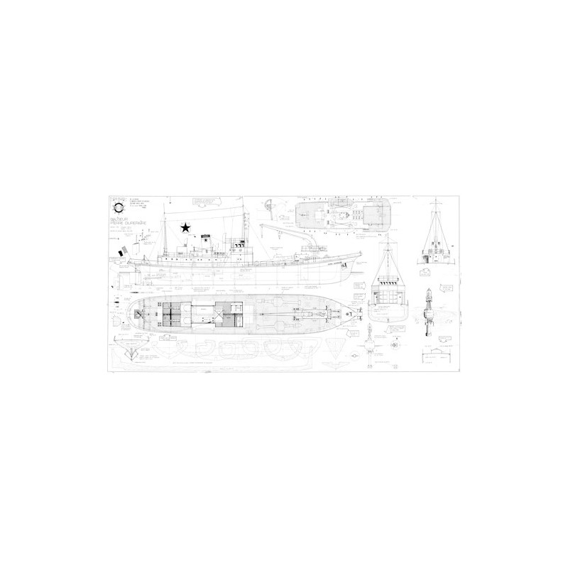 Plan du bateau Pierre Durepaire