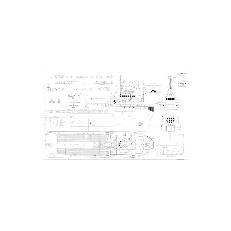 Plan du bateau Alcyon