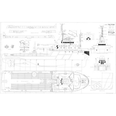 Plan du bateau Alcyon
