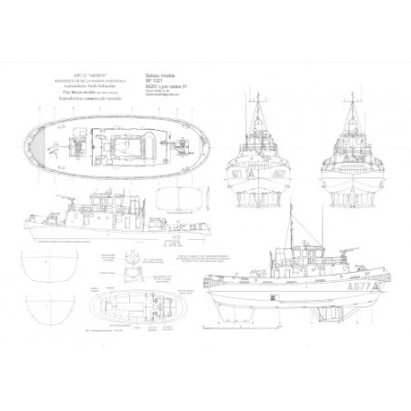 Plan du bateau Armen