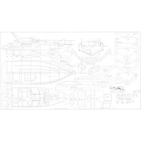 Plan du bateau Avanti 75
