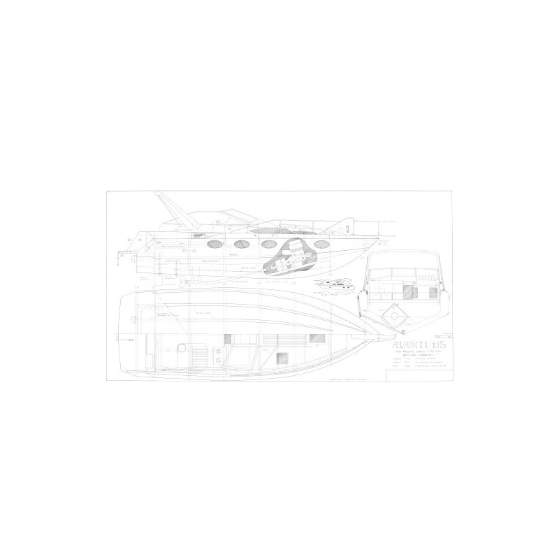 Plan du bateau Avanti 115