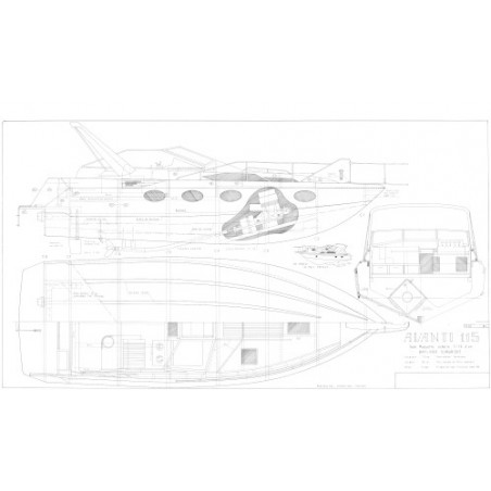 Plan du bateau Avanti 115