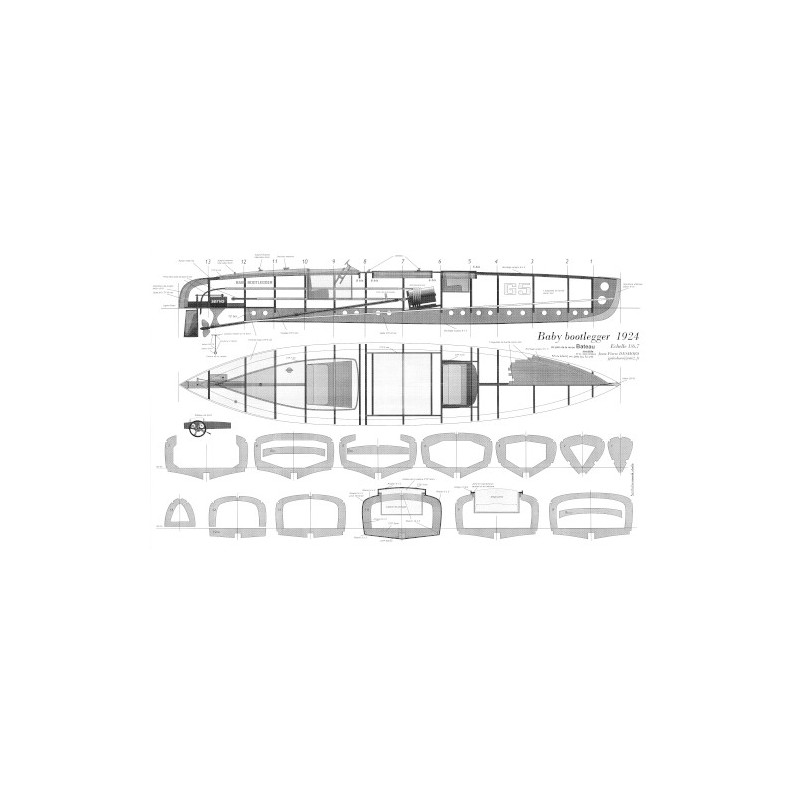 Plan du bateau Baby Bootlegger 1924