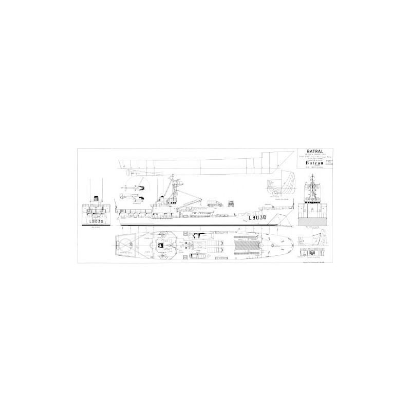 Plan du bateau Batral