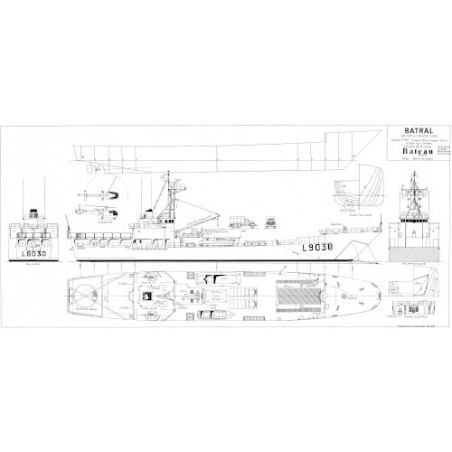 Plan du bateau Batral