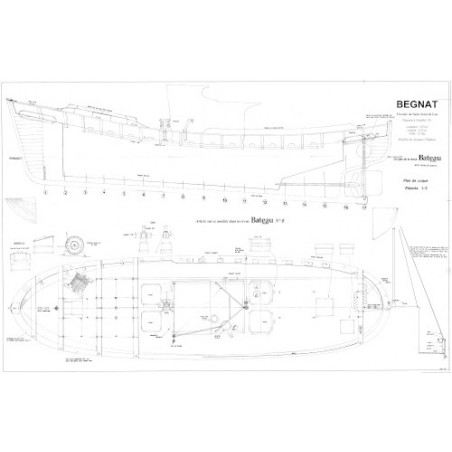 Plan du bateau Begnat