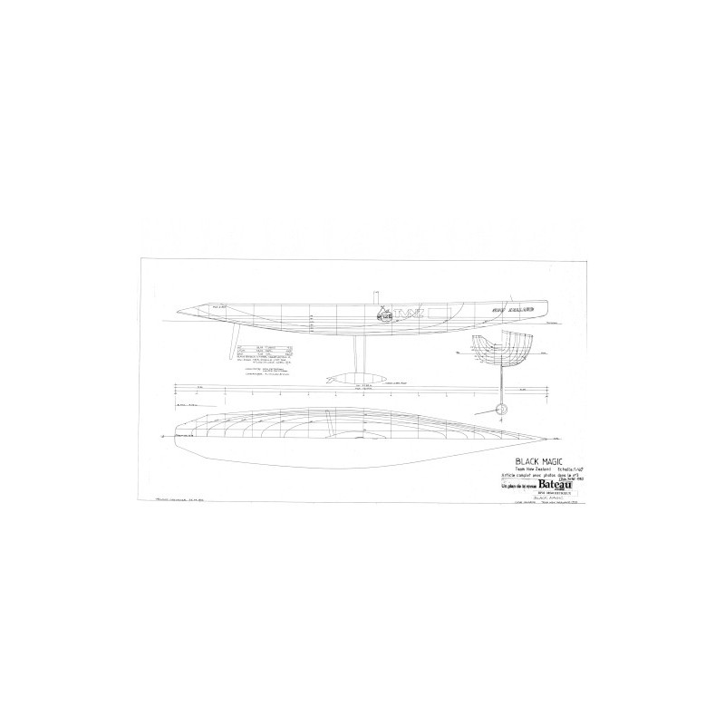 Plan du bateau Black Magic