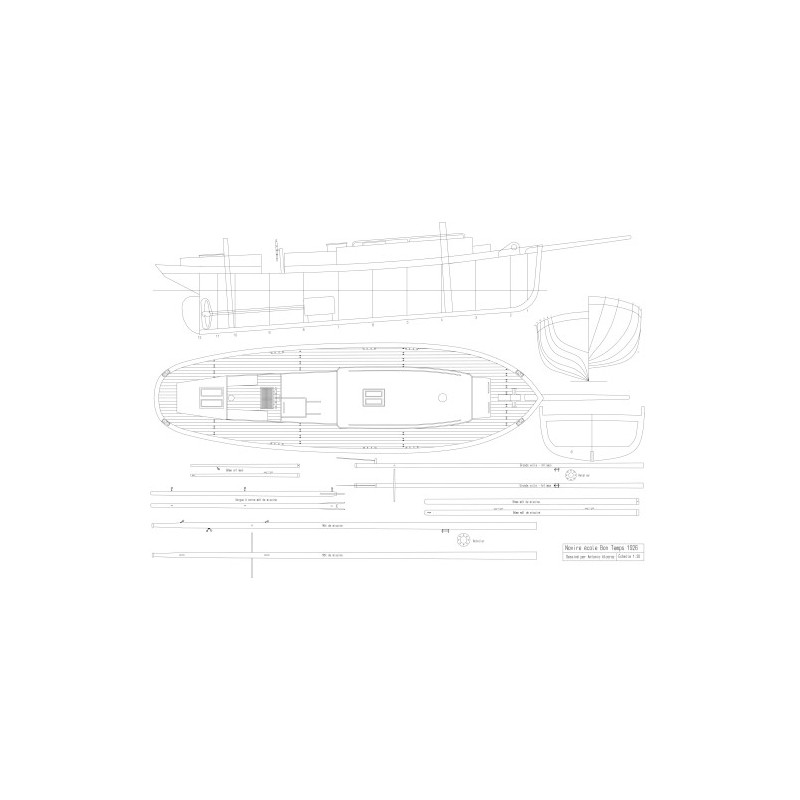Plan du bateau Bon Temps