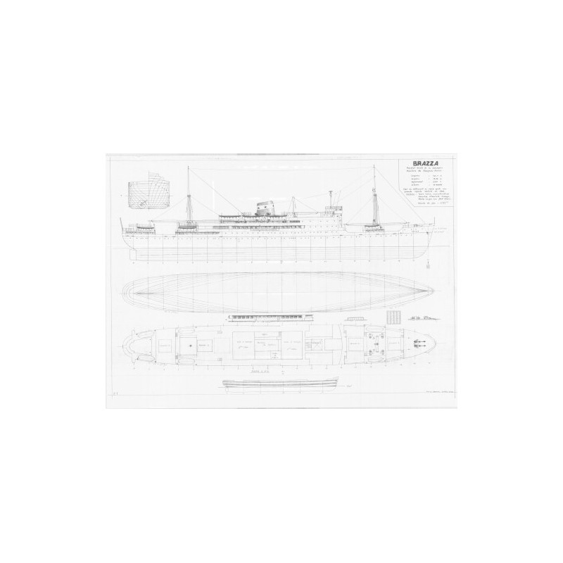 Plan du bateau Brazza