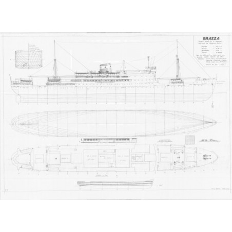 Plan du bateau Brazza