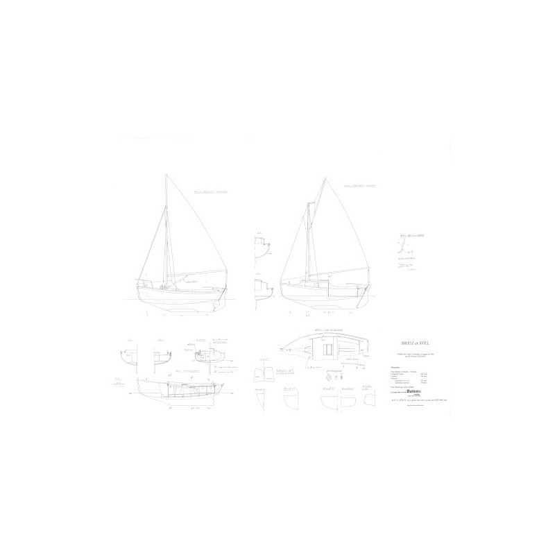Plan du bateau Breiz et Avel