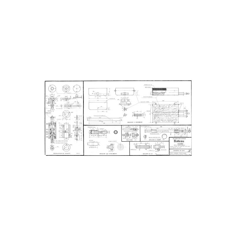 Plan du bateau Bruleur Chauffe Gaz
