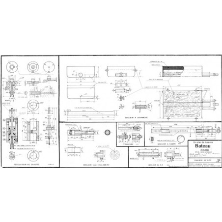 Plan du bateau Bruleur Chauffe Gaz